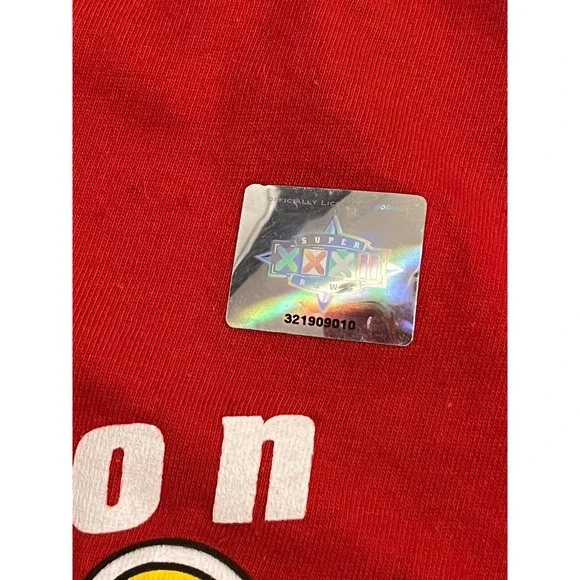 Vintage 90s Kansas City Chiefs Single Stitch Size L Red NFL T-shirt. Y2K Swiftie - Picture 2 of 5